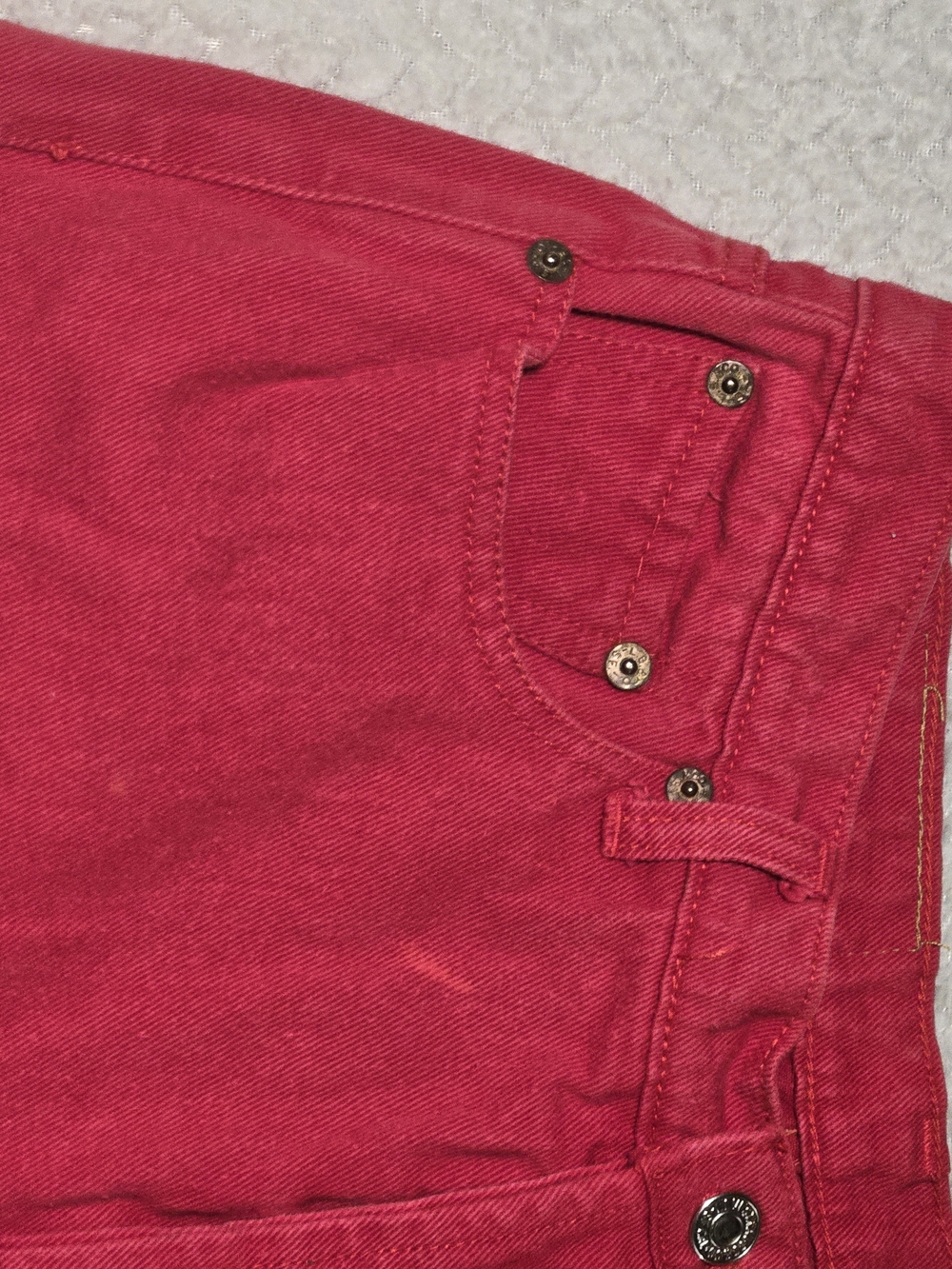 Levi's Men's Red Straight Jeans - Picture 2 of 13